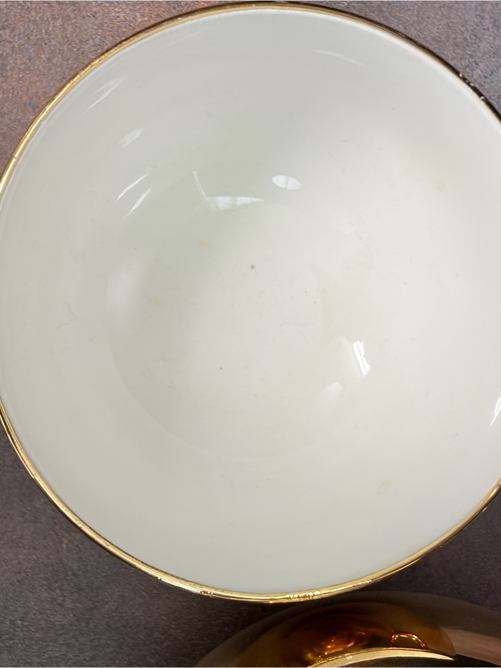 Vintage Hall China Golden Glo Creamer & Open Sugar Bowl Set 22K Gold - Picture 8 of 10